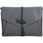 Dámské Kožené kabelky Lagen v šedé barvě v elegantním stylu z kůže s odnímatelným popruhem 
