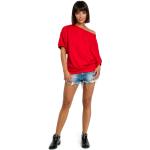 Dámské Halenky Bewear v červené barvě z bavlny ve velikosti XXL ve slevě plus size 