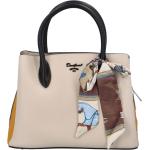 Dámské Elegantní kabelky David Jones v béžové barvě v elegantním stylu z koženky 