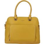 Dámské Elegantní kabelky David Jones v žluté barvě v elegantním stylu z koženky 