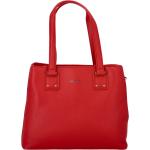 Dámské Elegantní kabelky David Jones v červené barvě v elegantním stylu z koženky ve slevě 