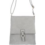 Dámské Retro kabelky ve světle šedivé barvě v retro stylu z polyuretanu veganské 