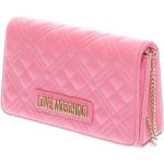 Dámské Designer Luxusní kabelky Moschino Love Moschino v růžové barvě ve slevě 