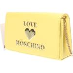 Dámské Designer Luxusní kabelky Moschino Love Moschino v žluté barvě ve slevě 