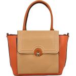 Nová kolekce: Dámské Kožené tašky přes rameno Maria C. v oranžové barvě z koženky 