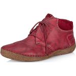Dámské Kožené kotníkové boty Josef Seibel v červené barvě z kůže ve velikosti 42 ve slevě 