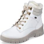 Dámské Zimní kotníkové boty Rieker Remonte v bílé barvě ve velikosti 45 izolované ve slevě na zimu 