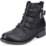 Dámské Kotníčkové boty na podpatku Rieker Remonte v černé barvě ve velikosti 45 ve slevě 