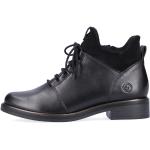 Dámské Kotníčkové boty na podpatku Rieker Remonte v černé barvě v elegantním stylu s výškou podpatku 3 cm - 5 cm 