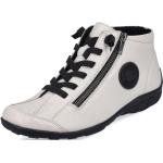 Dámské Kožené kotníkové boty Rieker Remonte v bílé barvě z kůže ve velikosti 45 - Black Friday slevy 