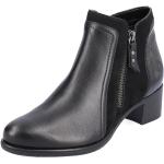 Dámské Kotníkové boty Rieker Remonte v černé barvě v elegantním stylu ve velikosti 42 ve slevě 