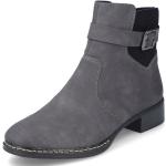 Dámské Kotníčkové boty na podpatku Rieker v šedé barvě v elegantním stylu ve velikosti 42 ve slevě 