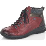 Dámské Zimní kotníkové boty Rieker v bordeaux červené ve velikosti 42 prodyšné ve slevě na zimu 