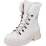 Dámské Kožené kotníkové boty Rieker v bílé barvě sportovní z kůže ve velikosti 43 ve slevě na zimu 