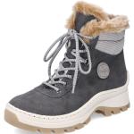Dámské Zimní kotníkové boty Rieker v šedé barvě z kožešiny ve velikosti 43 ve slevě na zimu 