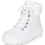 Dámské Zimní kotníkové boty Rieker v bílé barvě z kožešiny ve velikosti 42 ve slevě na zimu 