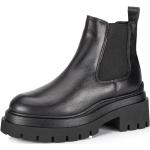 Dámské Kožené kotníkové boty Tamaris v černé barvě v lakovaném stylu z kůže ve velikosti 42 ve slevě 