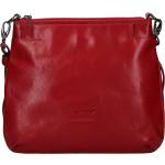 Dámské Kožené kabelky marta ponti v červené barvě v elegantním stylu z kůže 