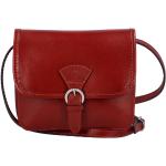 Dámské Kožené kabelky Italy v tmavě červené barvě v elegantním stylu z hovězí kůže 