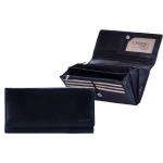 Dámské Kožené peněženky Lagen v černé barvě z kůže 