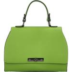 Dámské Kožené kabelky Italy v zelené barvě v elegantním stylu z hovězí kůže 