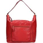 Dámské Kožené kabelky Gianni Conti v tmavě červené barvě ve vintage stylu z kůže 