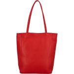 Dámské Kožené tašky přes rameno Italy v červené barvě v elegantním stylu z hovězí kůže ve slevě 