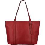 Dámské Kožené kabelky Katana v červené barvě v elegantním stylu z kůže 