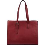 Dámské Kožené kabelky Pierre Cardin v bordeaux červené v elegantním stylu z kůže 