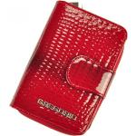 Dámské Kožené peněženky Gregorio v červené barvě v lakovaném stylu z kůže 