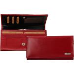 Dámská kožená peněženka 50452 červená/černá rámeček na drobné, Lagen