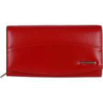 Dámské Luxusní peněženky BELLUGIO v červené barvě v elegantním stylu z kůže ve slevě 