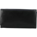 Dámské Kožené peněženky v černé barvě v retro stylu s kostkovaným vzorem z hovězí kůže 