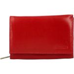 Dámské Kožené peněženky BELLUGIO v červené barvě v elegantním stylu z hovězí kůže 