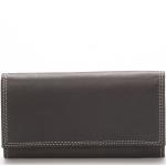 Dámské Luxusní peněženky Delami v černé barvě z kůže ve slevě 