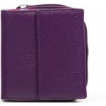 Dámské Kožené peněženky ve fialové barvě z kůže 
