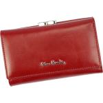 Dámské Kožené peněženky Pierre Cardin v červené barvě v elegantním stylu z kůže 