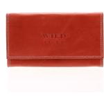 Dámské Luxusní peněženky Wild v červené barvě z kůže 