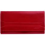 Dámské Luxusní peněženky Lagen v červené barvě v elegantním stylu z kůže 