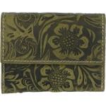 Dámská kožená peněženka zelená se vzorem - Tomas Gulia zelená