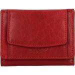 Dámské Kožené peněženky Lagen v červené barvě z kůže ve slevě 