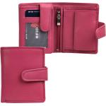 Dámské Kožené peněženky ve fialové barvě z kůže s blokováním RFID 