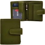 Dámské Kožené peněženky v zelené barvě z kůže s blokováním RFID 
