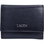 Dámské Kožené peněženky Lagen v černé barvě v elegantním stylu z kůže 