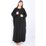 Dámské Denní šaty v černé barvě v ležérním stylu z viskózy ve velikosti S s dlouhým rukávem plus size 