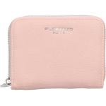 Dámské Kožené peněženky Flora & Co v růžové barvě v elegantním stylu z koženky 