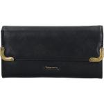 Dámské Kožené peněženky Tamaris v černé barvě v elegantním stylu z koženky 