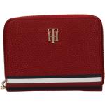 Dámské Luxusní peněženky Tommy Hilfiger v bordeaux červené z koženky 