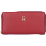 Dámské Luxusní peněženky Tommy Hilfiger v červené barvě z koženky 