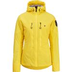 Dámské Zimní bundy s kapucí Silvini v žluté barvě z polyesteru ve velikosti M ve slevě 
